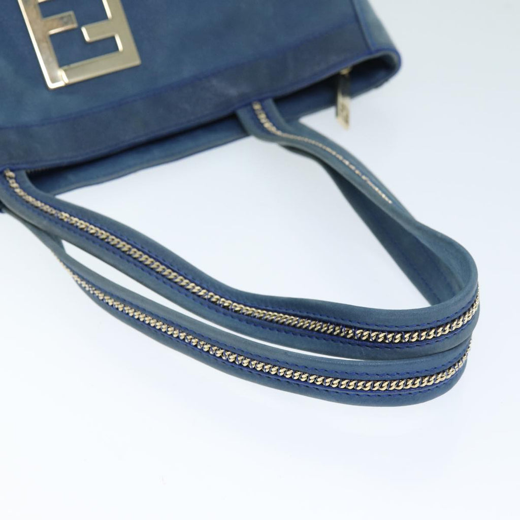 FENDI Tote Bag Leather Blueyk12353