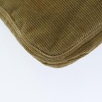 FENDI Mamma Baguette Shoulder Bag Corduroy Brownyk12382