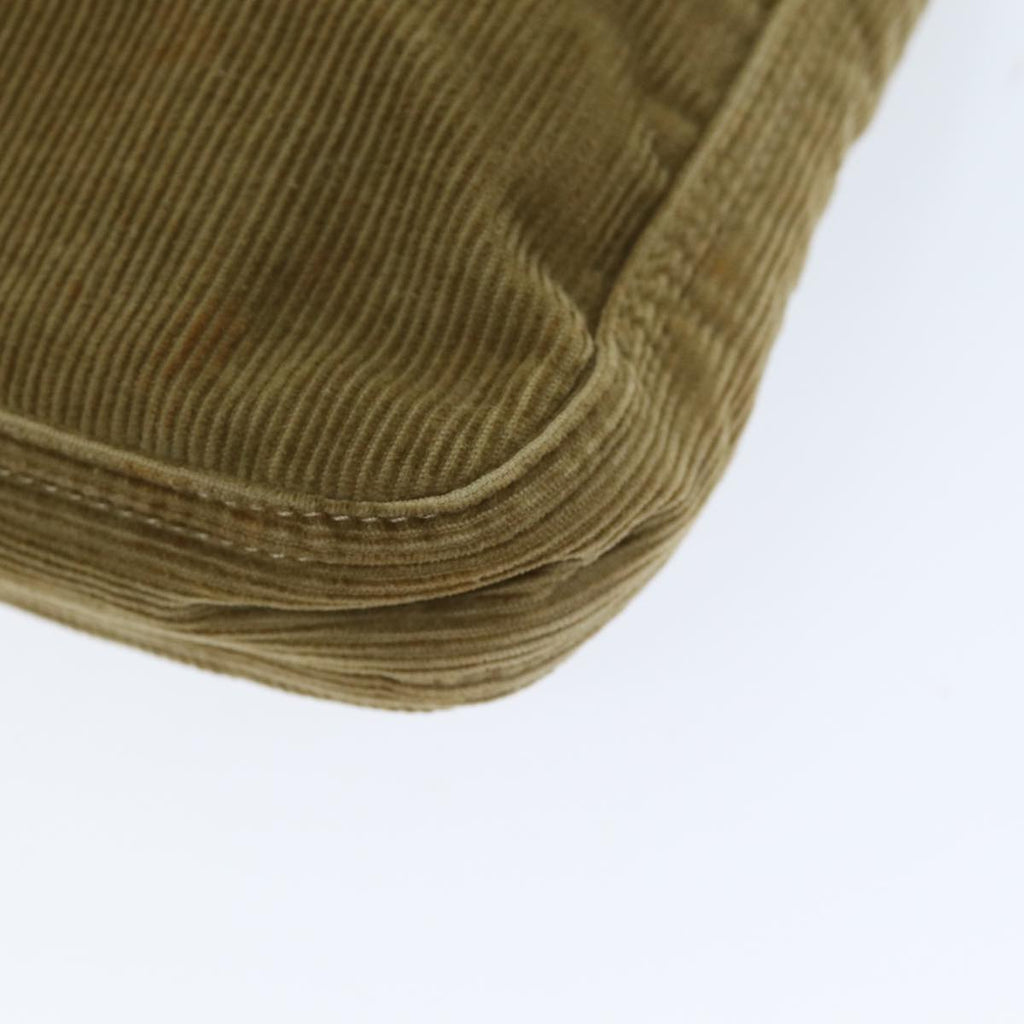 FENDI Mamma Baguette Shoulder Bag Corduroy Brownyk12382