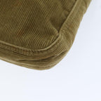 FENDI Mamma Baguette Shoulder Bag Corduroy Brownyk12382