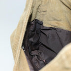 FENDI Mamma Baguette Shoulder Bag Corduroy Brownyk12382