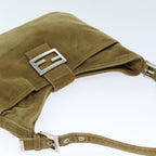 FENDI Mamma Baguette Shoulder Bag Corduroy Brownyk12382