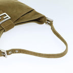 FENDI Mamma Baguette Shoulder Bag Corduroy Brownyk12382