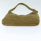 FENDI Mamma Baguette Shoulder Bag Corduroy Brownyk12382