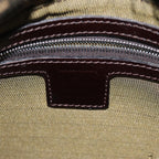 FENDI Zucca Canvas Mamma Baguette Shoulder Bag Black Brownyk12425