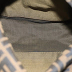 FENDI Zucca Canvas Mamma Baguette Shoulder Bag Black Brownyk12425