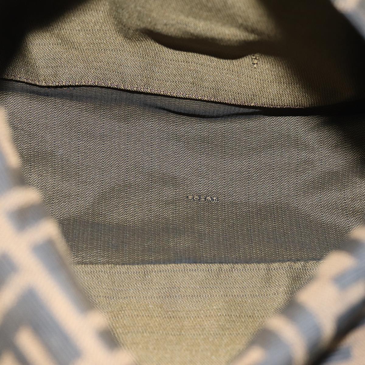 FENDI Zucca Canvas Mamma Baguette Shoulder Bag Black Brownyk12425