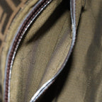 FENDI Zucca Canvas Mamma Baguette Shoulder Bag Black Brownyk12425