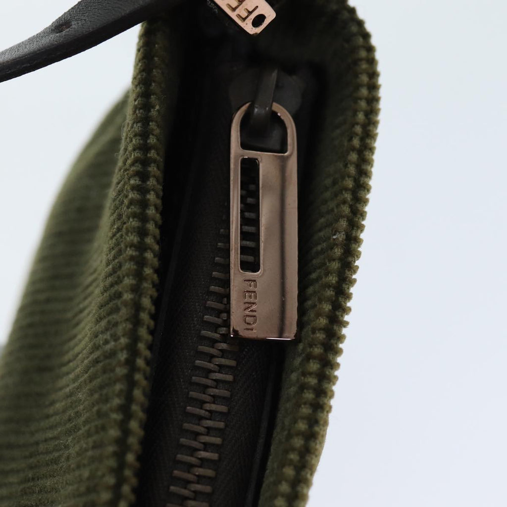 FENDI Accessory Pouch Corduroy Khakiyk12531