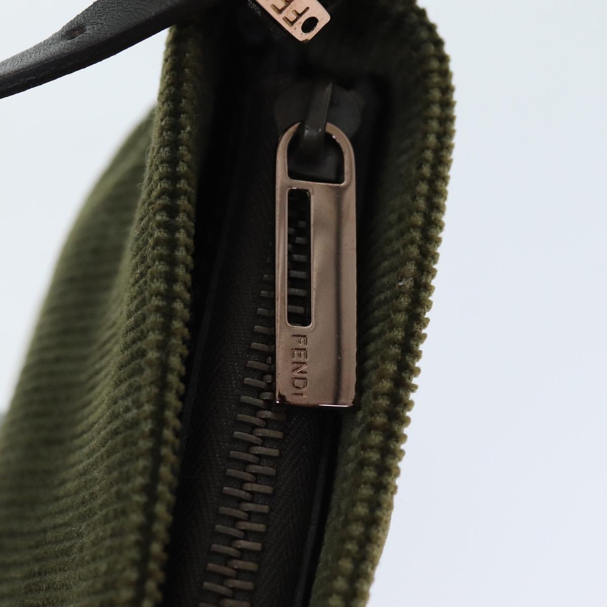 FENDI Accessory Pouch Corduroy Khakiyk12531