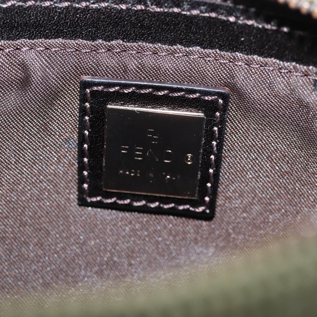 FENDI Accessory Pouch Corduroy Khakiyk12531