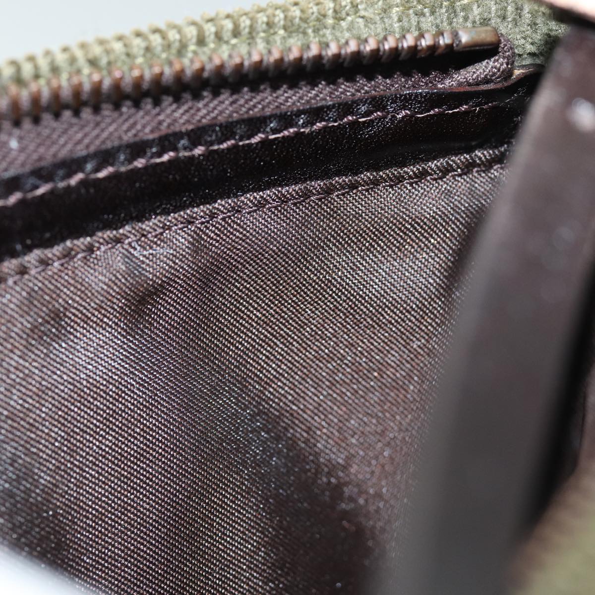 FENDI Accessory Pouch Corduroy Khakiyk12531