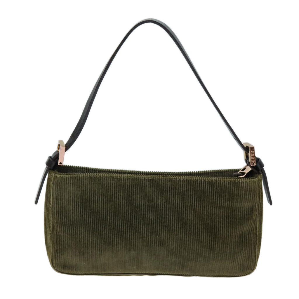 FENDI Accessory Pouch Corduroy Khakiyk12531