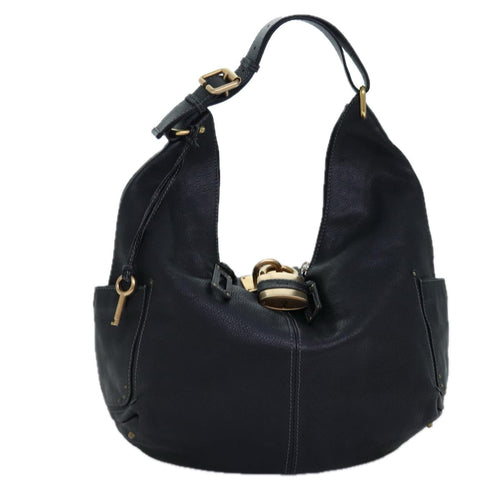 Chloe Paddington Shoulder Bag Leather Black yk12542