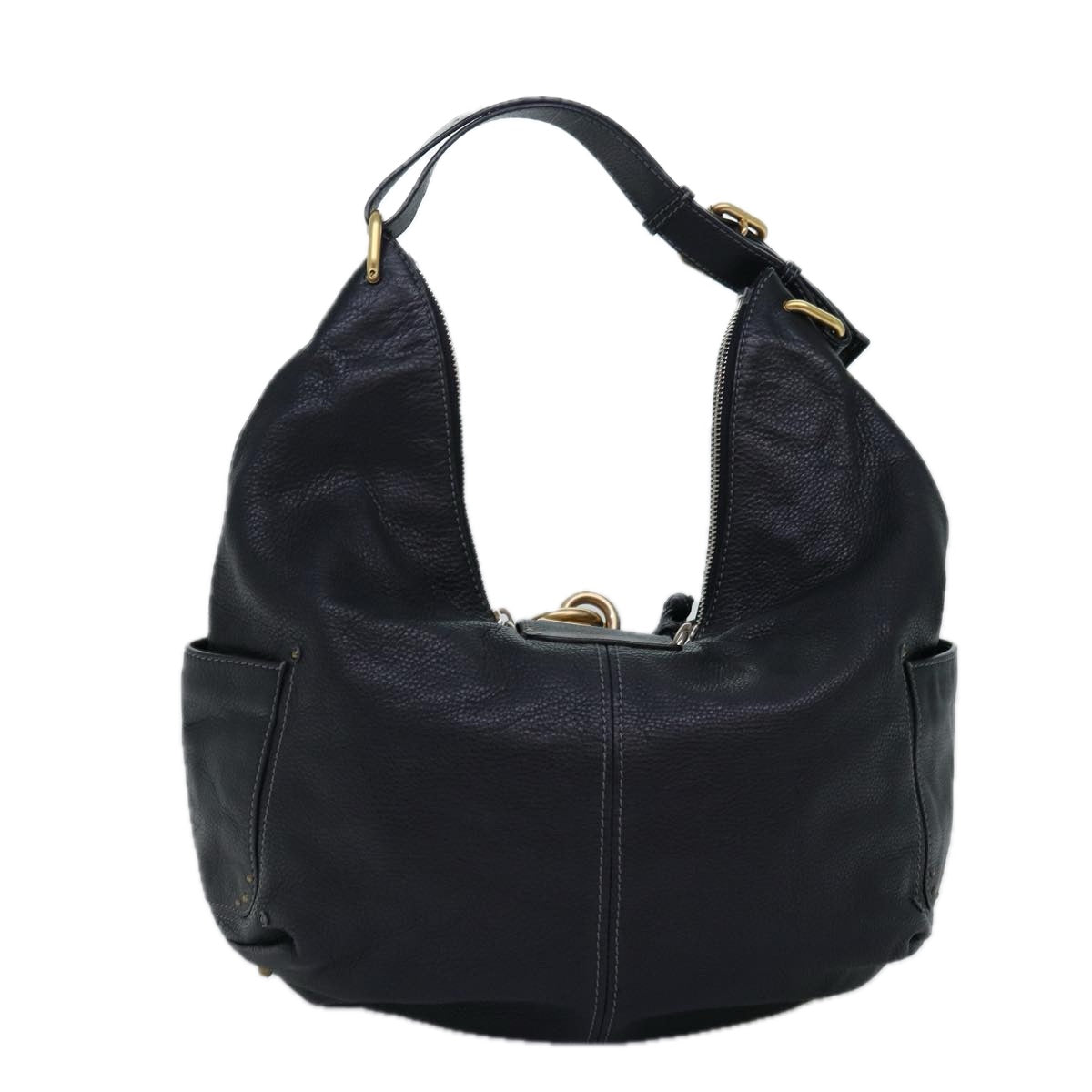 Chloe Paddington Shoulder Bag Leather Black yk12542