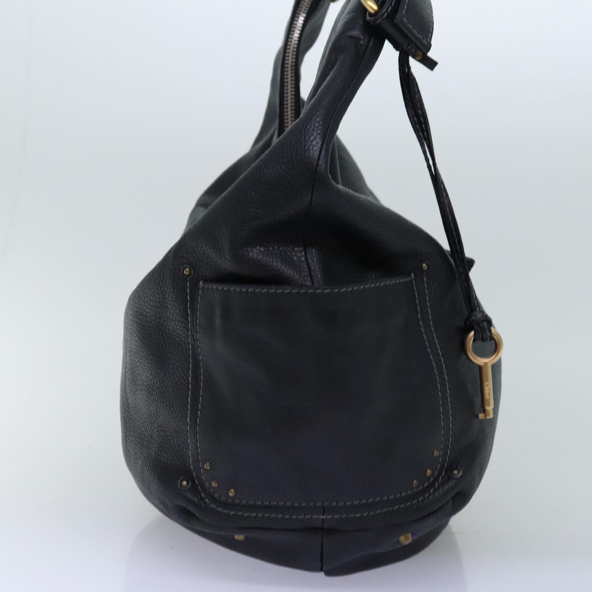 Chloe Paddington Shoulder Bag Leather Black yk12542
