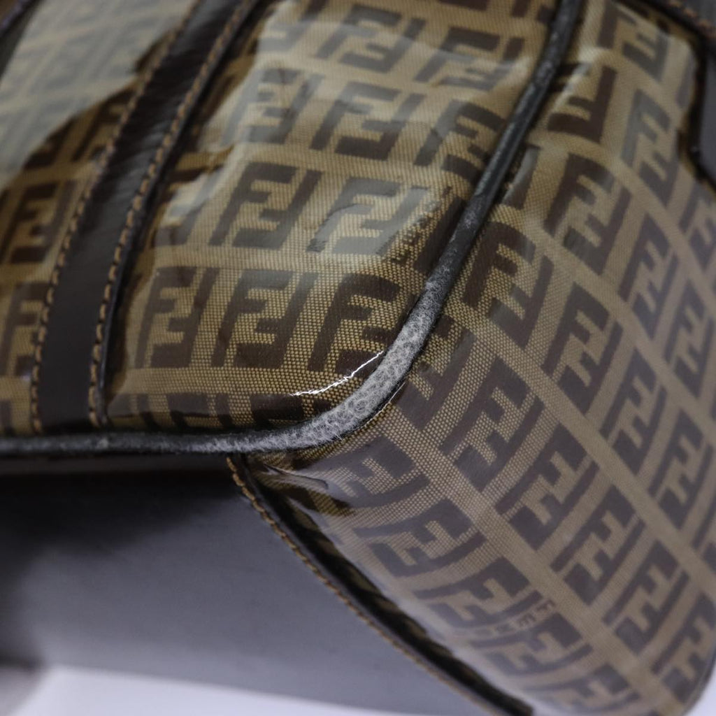 FENDI Zucchino Canvas Hand Bag Beigeyk12558