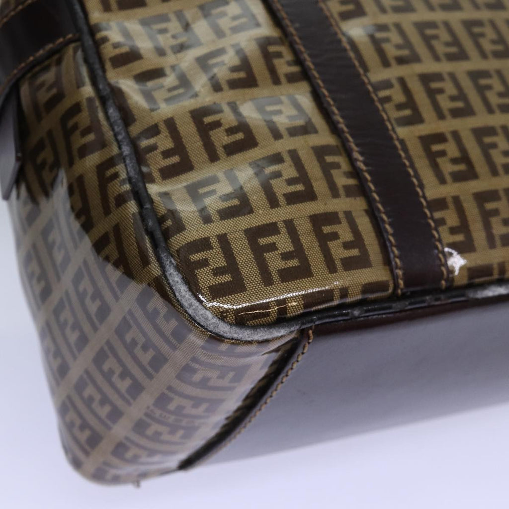 FENDI Zucchino Canvas Hand Bag Beigeyk12558