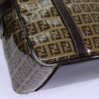 FENDI Zucchino Canvas Hand Bag Beigeyk12558