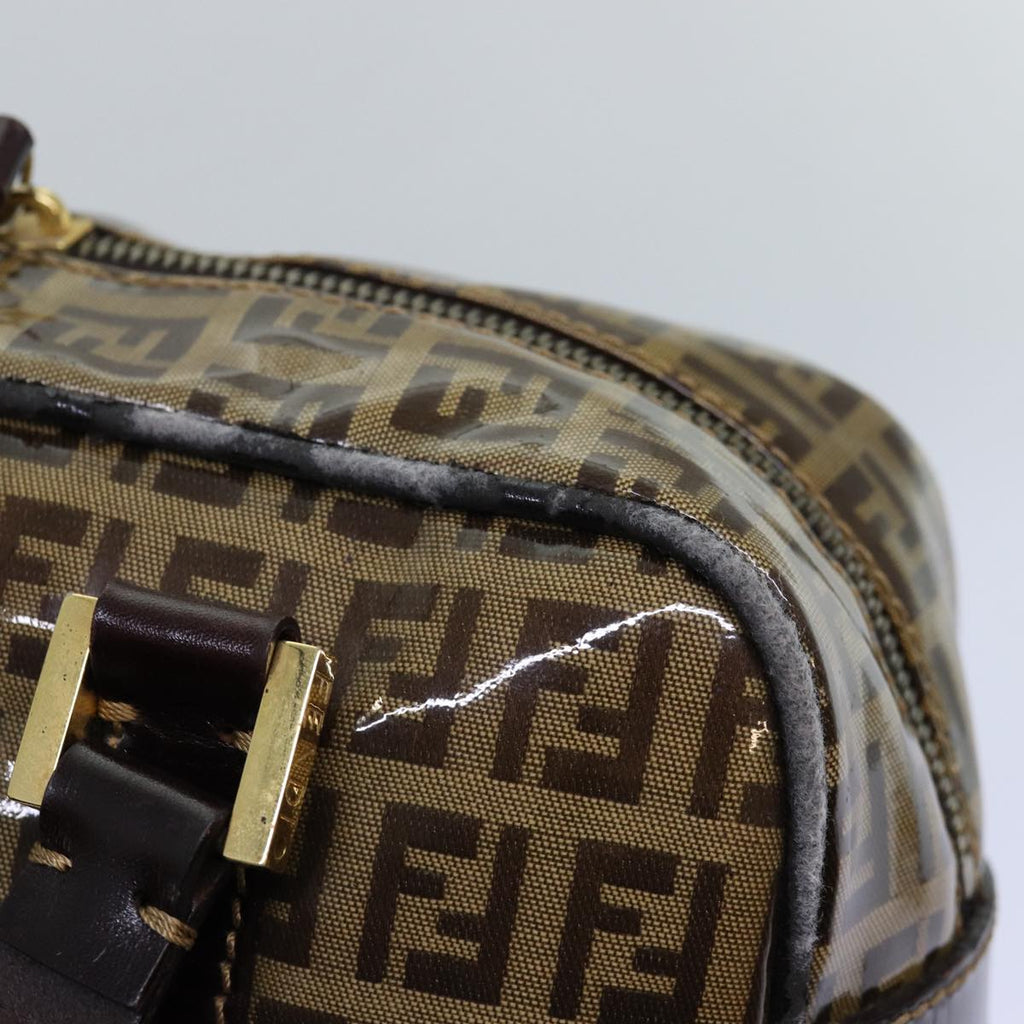 FENDI Zucchino Canvas Hand Bag Beigeyk12558