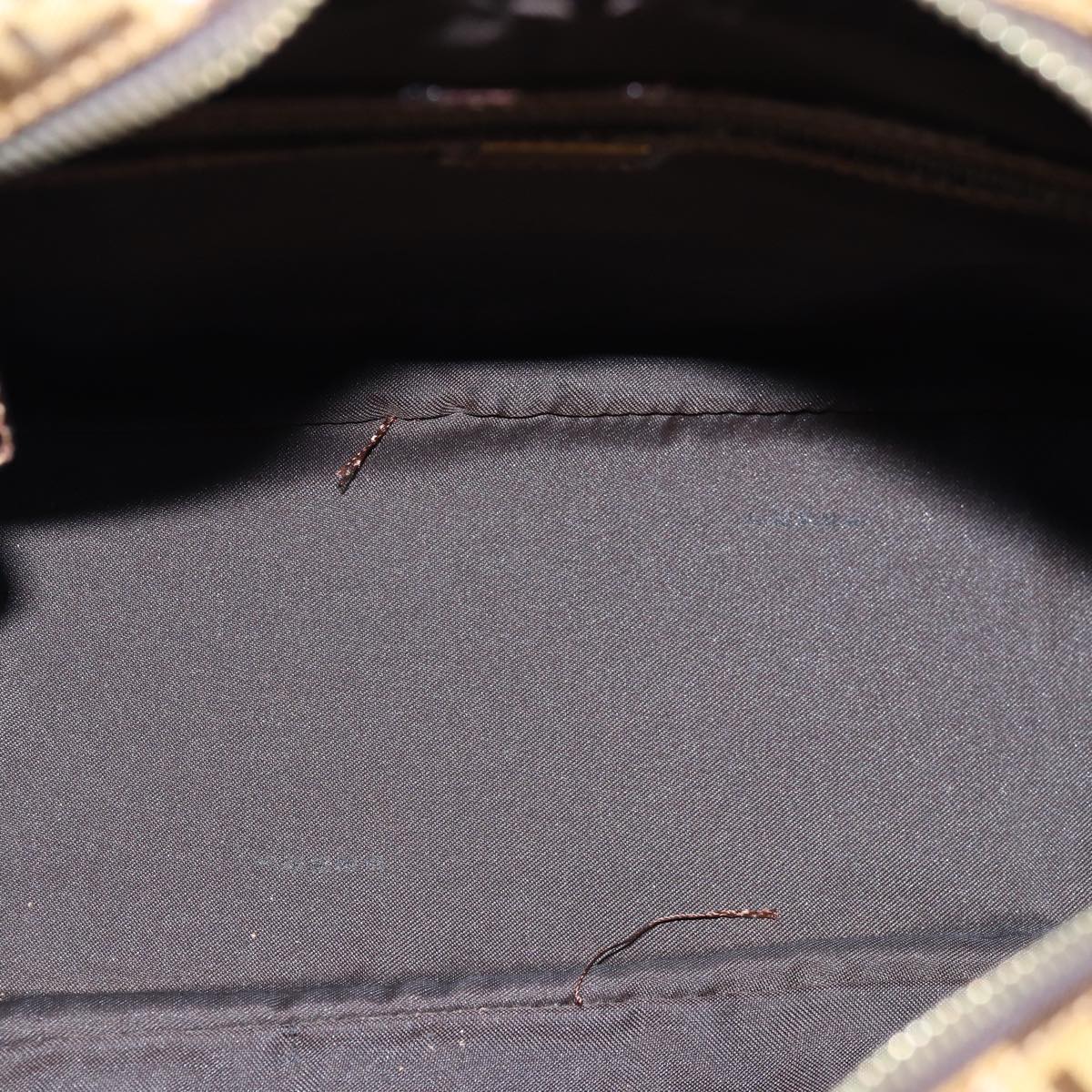 FENDI Zucchino Canvas Hand Bag Beigeyk12558