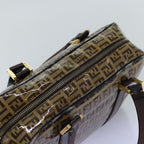 FENDI Zucchino Canvas Hand Bag Beigeyk12558