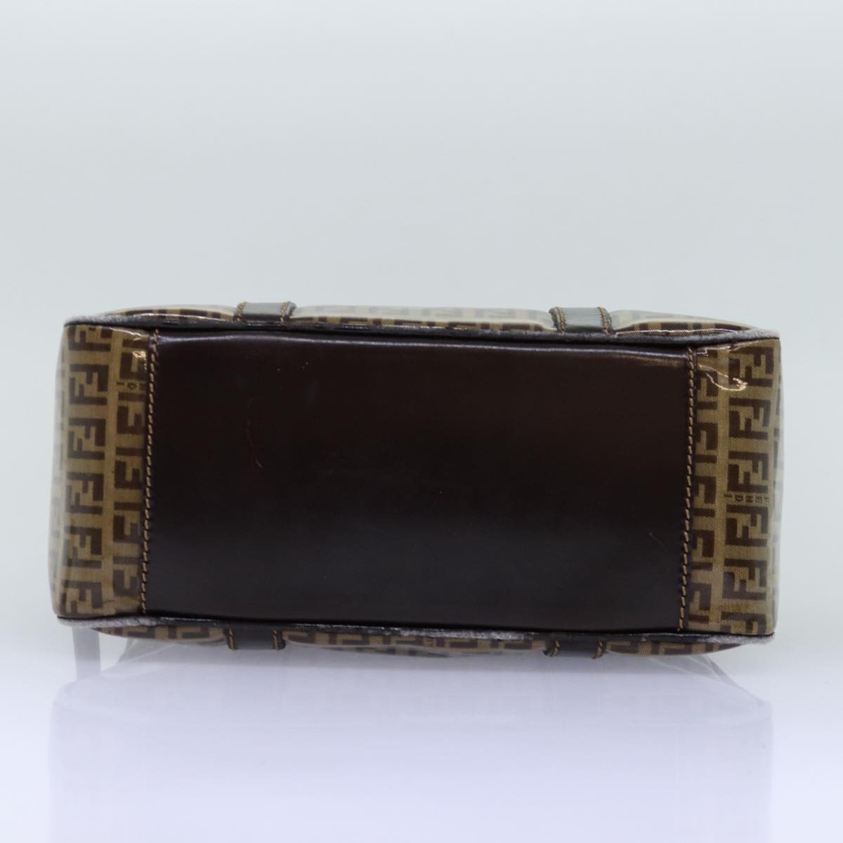 FENDI Zucchino Canvas Hand Bag Beigeyk12558