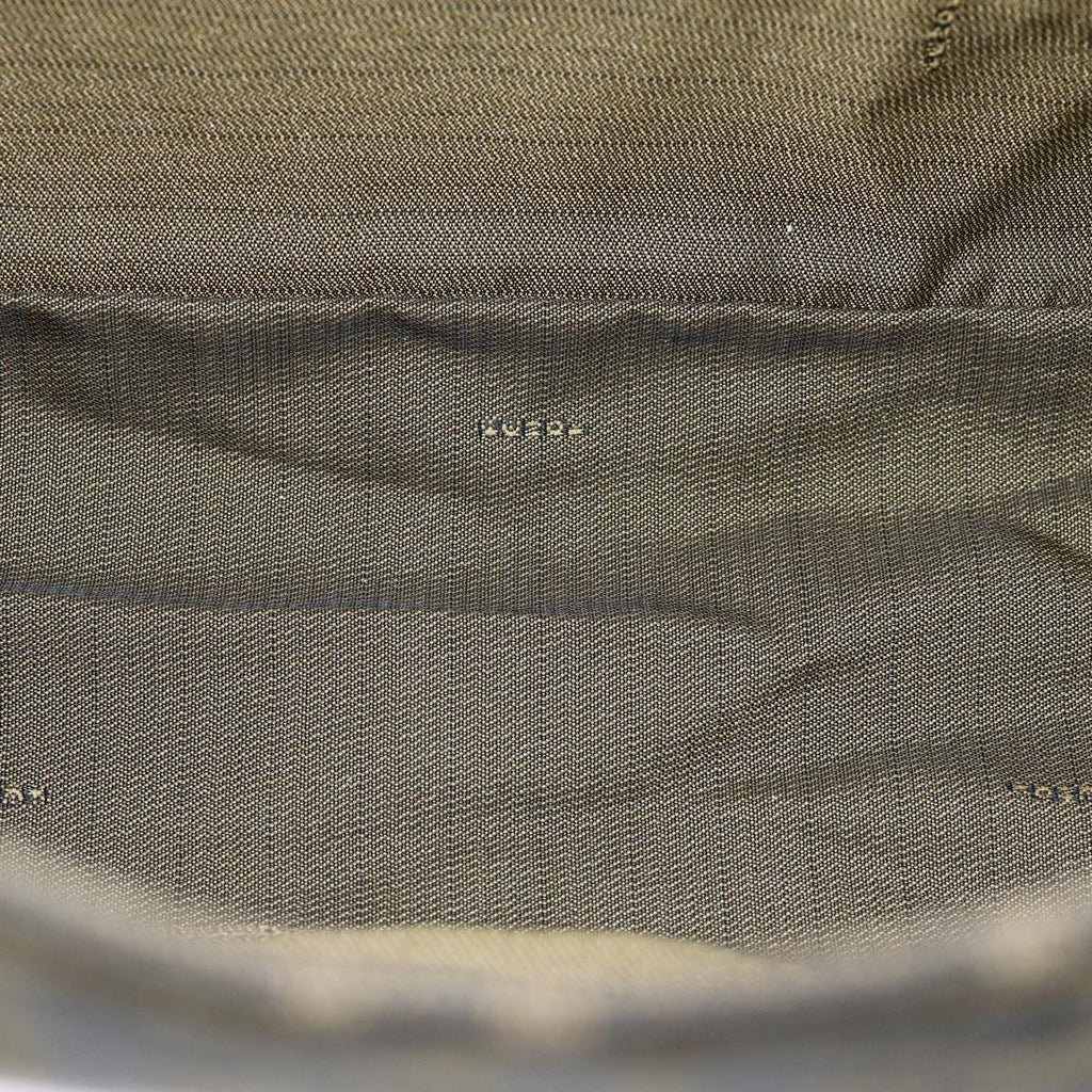 FENDI Zucca Canvas Mamma Baguette Shoulder Bag Black Brownyk12613A