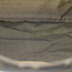 FENDI Zucca Canvas Mamma Baguette Shoulder Bag Black Brownyk12613A