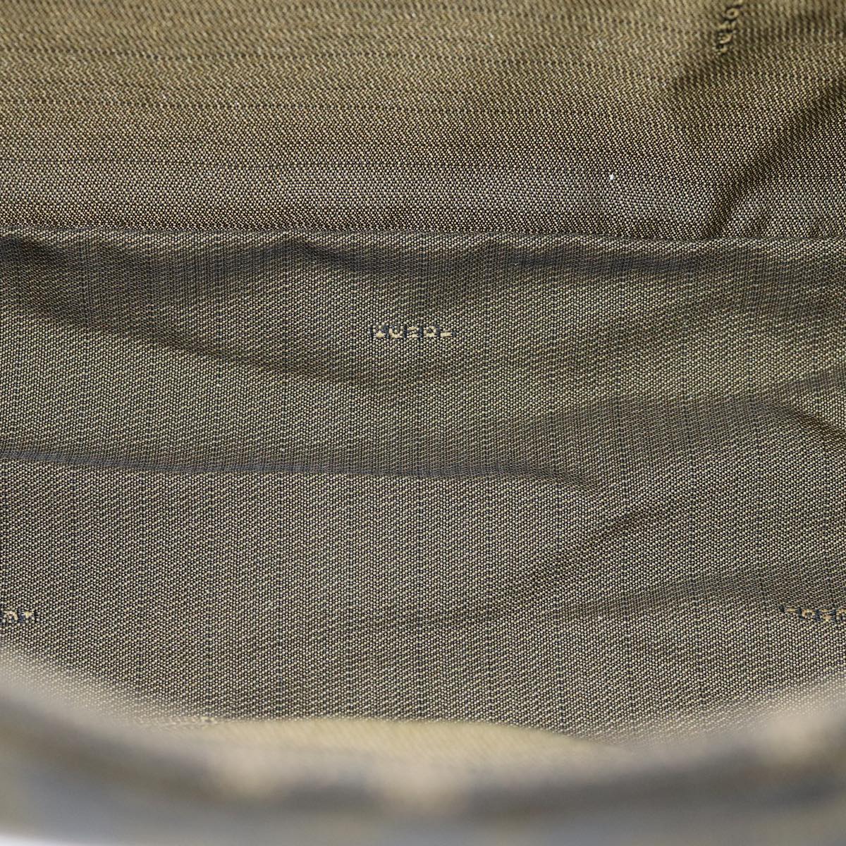 FENDI Zucca Canvas Mamma Baguette Shoulder Bag Black Brownyk12613A