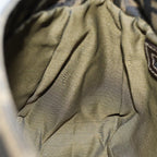 FENDI Zucca Canvas Mamma Baguette Shoulder Bag Black Brownyk12613A