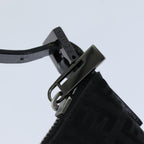 FENDI Zucchino Canvas Hand Bag Blackyk12635