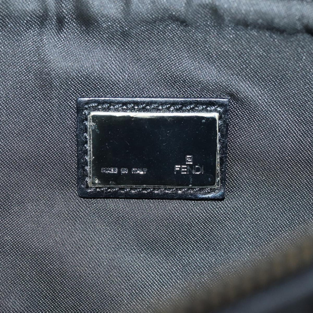 FENDI Zucchino Canvas Hand Bag Blackyk12635