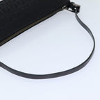 FENDI Zucchino Canvas Hand Bag Blackyk12635