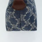 CELINE Paris Macadam Canvas Hand Bag Blue 12656A