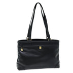 CELINE Tote Bag Leather Black 12677