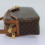 CELINE Macadam Canvas Shoulder Bag PVC Brown Auth yk12690