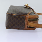 CELINE Macadam Canvas Shoulder Bag PVC Brown Auth yk12690