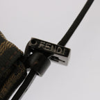 FENDI Zucca Canvas Mini Mamma Baguette Hand Bag Black Brownyk12709