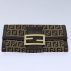 FENDI Gucci GG Canvas Wallet Leather 4Set Black Beige whiteyk12710