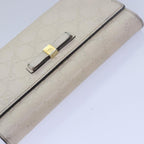 FENDI Gucci GG Canvas Wallet Leather 4Set Black Beige whiteyk12710