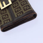 FENDI Gucci GG Canvas Wallet Leather 4Set Black Beige whiteyk12710