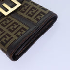 FENDI Gucci GG Canvas Wallet Leather 4Set Black Beige whiteyk12710
