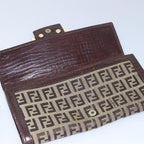 FENDI Gucci GG Canvas Wallet Leather 4Set Black Beige whiteyk12710