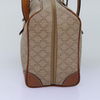 CELINE Macadam Canvas Hand Bag Beige Auth yk12721
