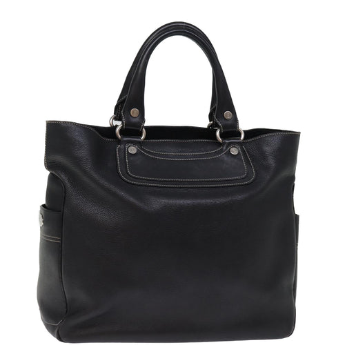CELINE Boogie bag Hand Bag Leather Black 12744