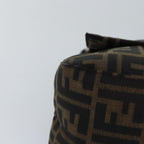 FENDI Zucca Canvas Mamma Baguette Shoulder Bag Black Brownyk12785