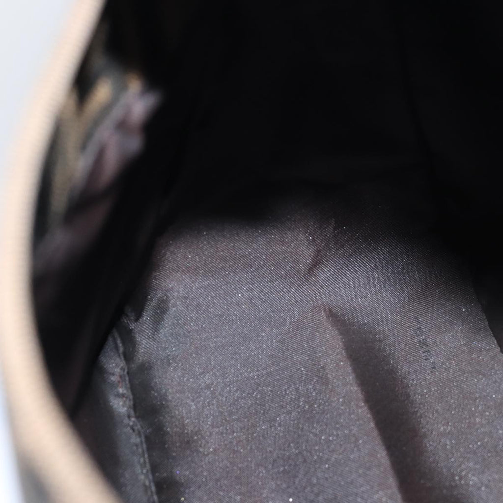 FENDI Zucca Canvas Mamma Baguette Shoulder Bag Black Brownyk12785