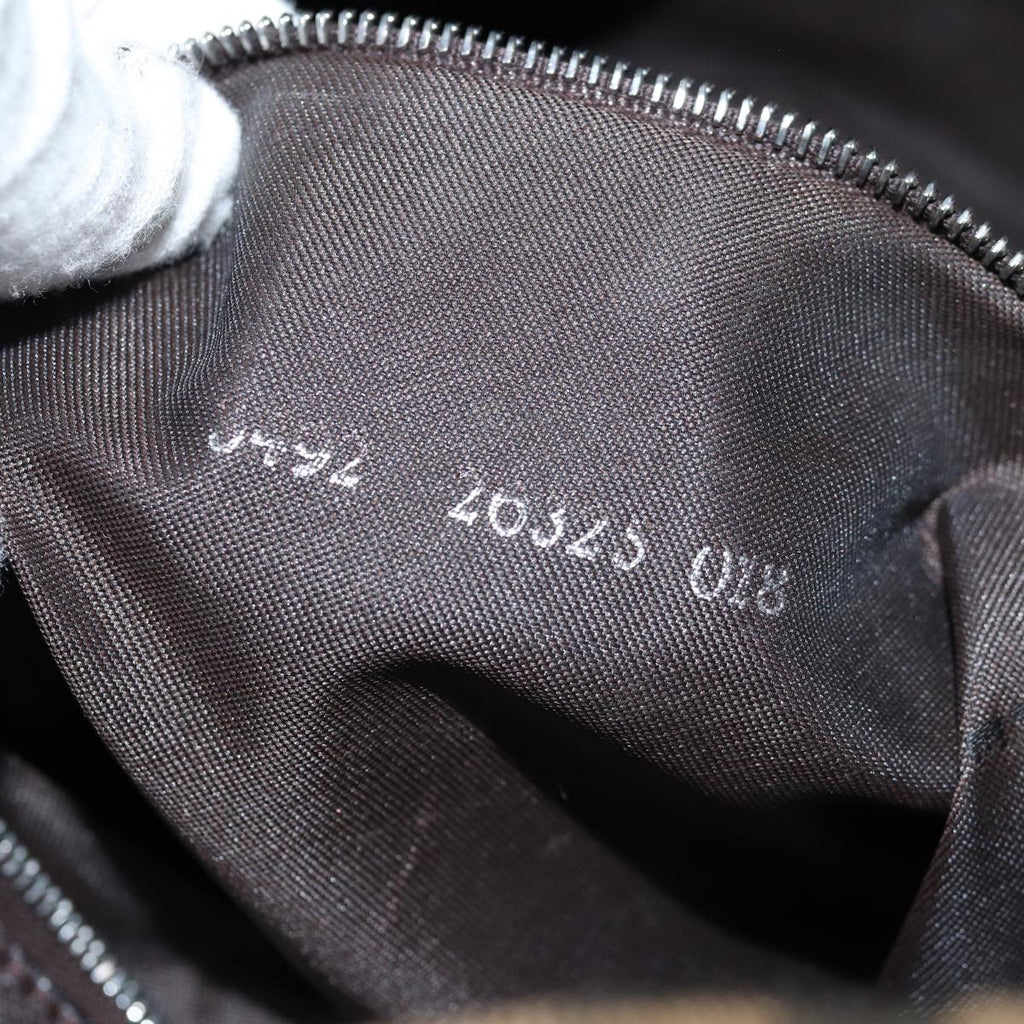 FENDI Zucca Canvas Mamma Baguette Shoulder Bag Black Brownyk12785