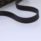 FENDI Zucca Canvas Mamma Baguette Shoulder Bag Black Brownyk12785